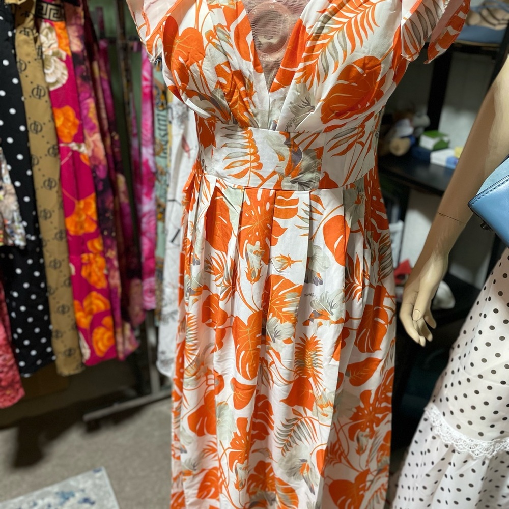 Maxi padded dress